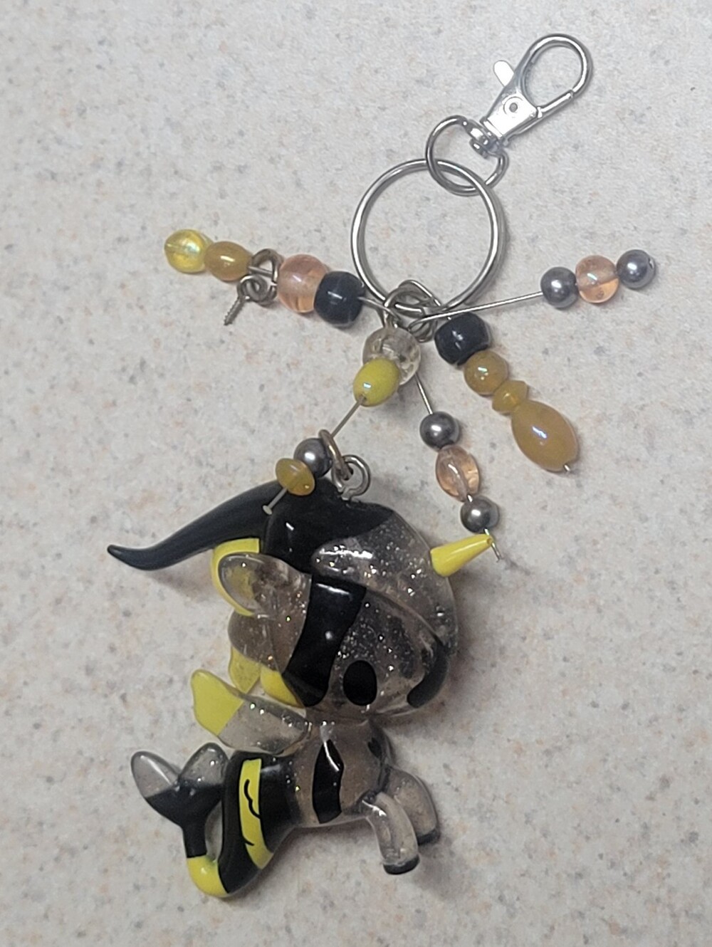 Tokidoki mermicorno unicorno stinger toy art figure fob keychain charm beaded